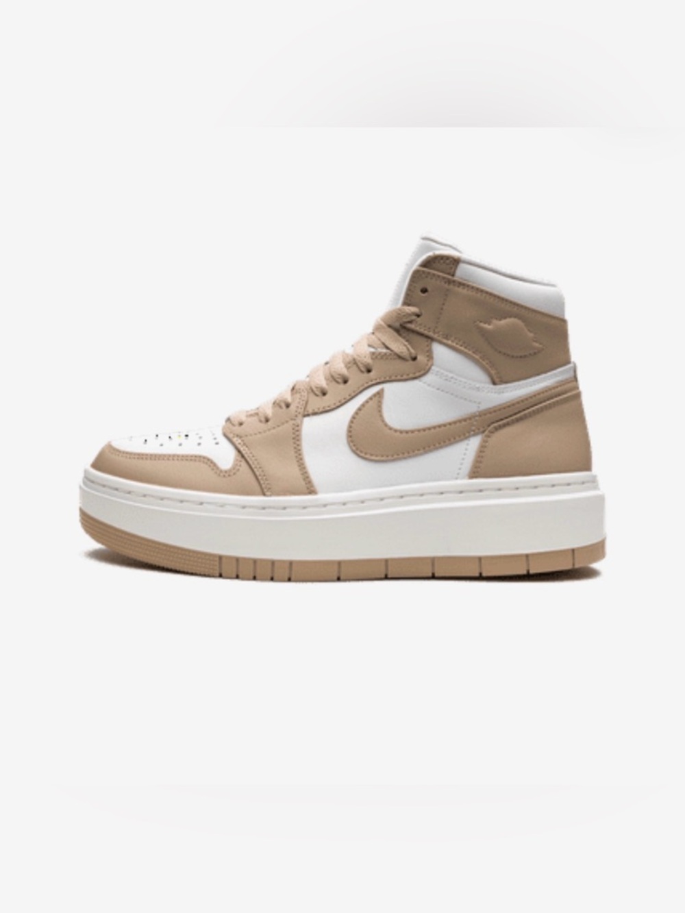 Nike Air Jordan 1 Elevate High Desert Sail Platform Sneakers Women’s 6.5 New
